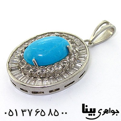 گردنبند فیروزه سنتاتیک مدل آنا