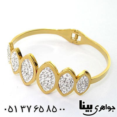 دستبند طرح بیضی درخشان