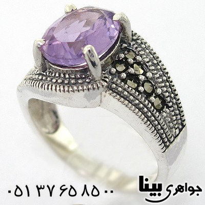 انگشتر آمتیست زنانه مارکازیت هانگ