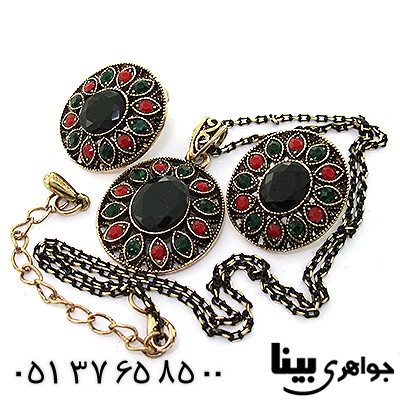 سرویس نگین مشکی عثمانی