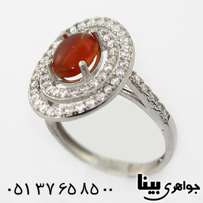 انگشتر عقیق یمنی زنانه طرح سوتیتا