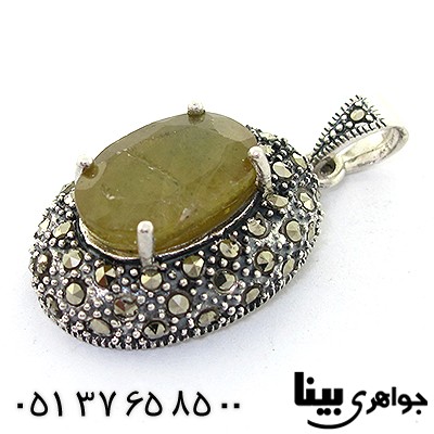 گردنبند یاقوت زرد زنانه مارکازیت هانگ
