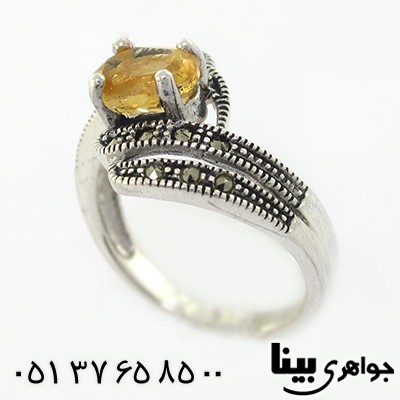 انگشتر سیترین زنانه مارکازیت هانگ