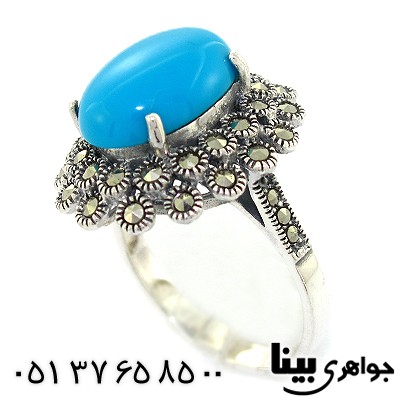 انگشتر فیروزه تایلندی زنانه مارکازیت هانگ