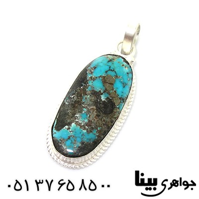 گردنبند فیروزه نیشابوری اصیل مناسب سنگ درمانی