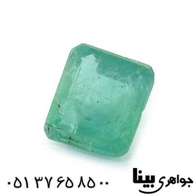 نگین انگشتر زمرد آفریقایی زلال مربعی