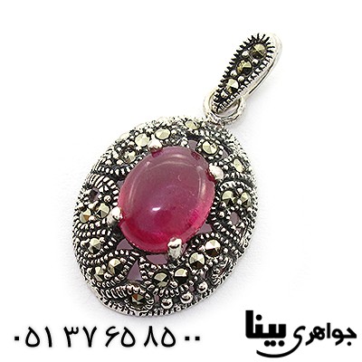 گردنبند یاقوت سرخ زلال زنانه مارکازیت هانگ