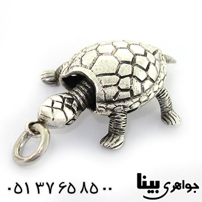 گردنبند نقره لاک پشت متحرک کلکسیونی