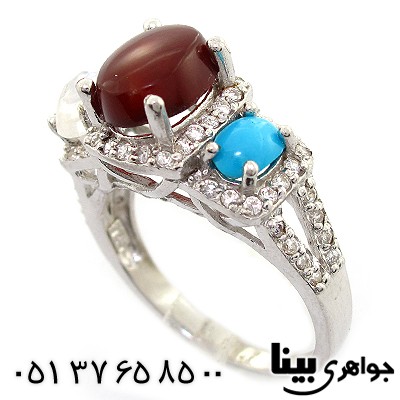 انگشتر چند جواهر زنانه خاتون رادیوم لوکس