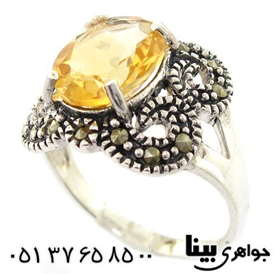 انگشتر سیترین زنانه مارکازیت هانگ