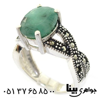 انگشتر زمرد زنانه مارکازیت هانگ