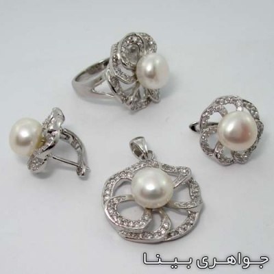 سرویس مروارید طرح گل