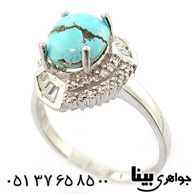انگشتر فیروزه نیشابوری شجری زنانه رادیوم لوکس