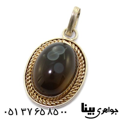 گردنبند عقیق باباقوری زنانه خوش نقش و قدیمی ساز