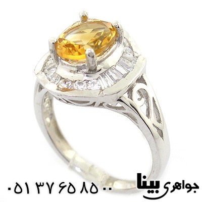 انگشتر سیترین زنانه رادیوم لوکس