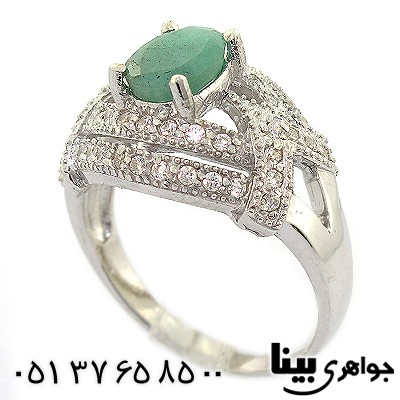 انگشتر زمرد زنانه رادیوم لوکس