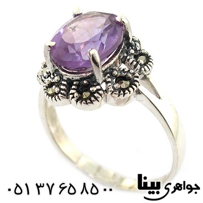 انگشتر آمتیست زنانه مارکازیت هانگ
