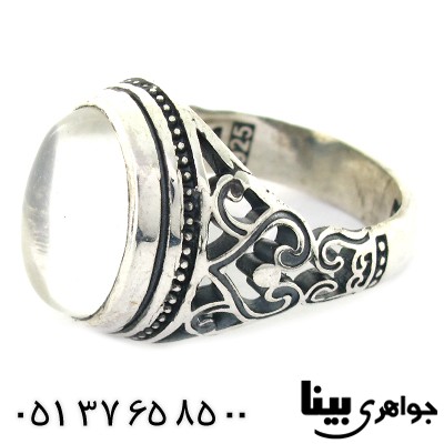 انگشتر در نجف مردانه اسلیمی دور ساده _کد:8457