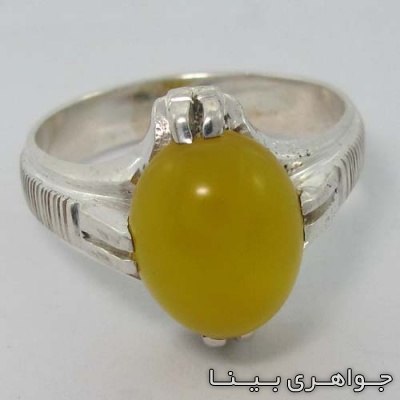 انگشتر عقیق شرف الشمس چهار چنگ
