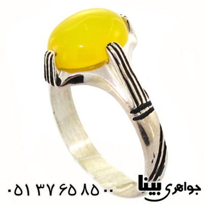 انگشتر عقیق شرف الشمس چهار چنگ