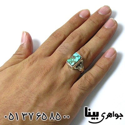 انگشتر فیروزه نیشابوری درشت دست و دلبر _کد:8527