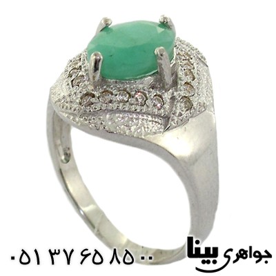 انگشتر زمرد تایلند زنانه رادیوم لوکس