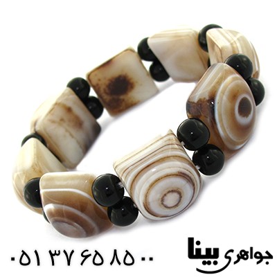 دستبند عقیق باباقوری درشت خوش نقش