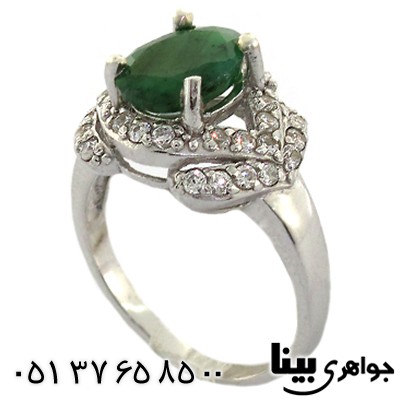 انگشتر زمرد زامبیا زنانه رادیوم لوکس