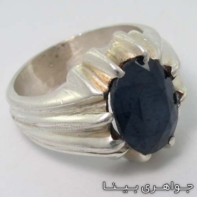 انگشتر یاقوت کبود هشت چنگ