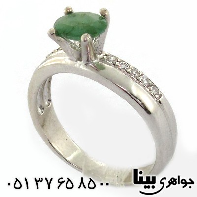 انگشتر زمرد زامبیا زنانه رادیوم لوکس