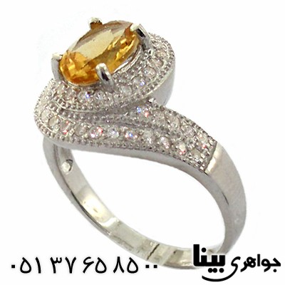 انگشتر سیترین زنانه رادیوم لوکس