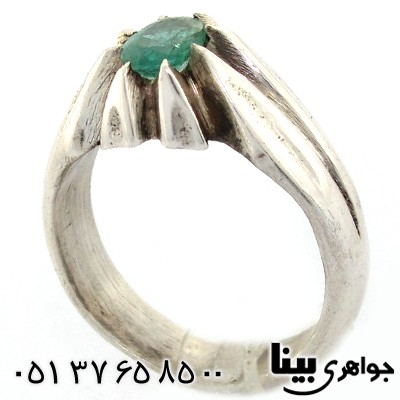 انگشتر زمرد کلمبیا زلال مردانه شکیل