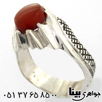 انگشتر عقیق یمنی مردانه کلاسیک