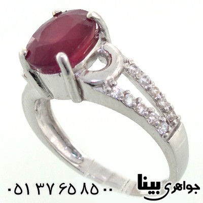 انگشتر یاقوت سرخ زلال زنانه رادیوم لوکس