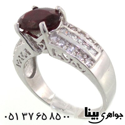 انگشتر یاقوت سرخ برمه زنانه رادیوم لوکس