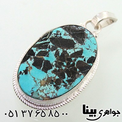 گردنبند فیروزه نیشابوری اصیل مناسب سنگ درمانی