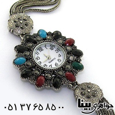 ساعت حدید و چند نگین زنانه طرح مارکازیتی