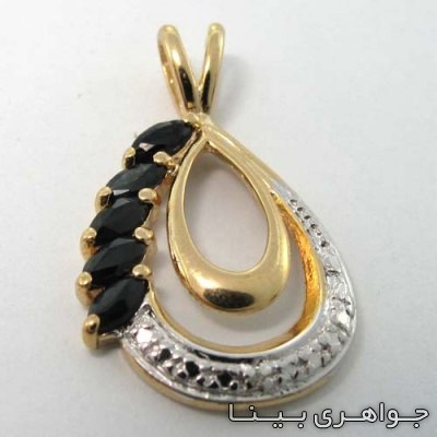 گردنبند یاقوت کبود اشکی