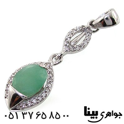گردنبند زمرد زنانه رادیوم لوکس مدل اشک
