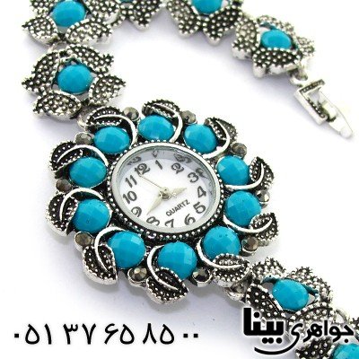ساعت حدید و نگین آبی زنانه طرح مارکازیتی مدل ستاره