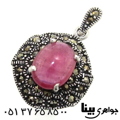 گردنبند یاقوت سرخ زلال زنانه مارکازیت هانگ