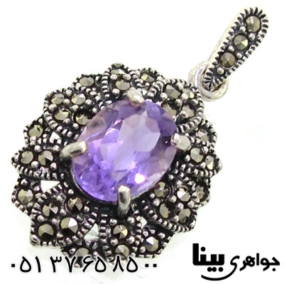 گردنبند آمتیست خوشرنگ زنانه مارکازیت هانگ