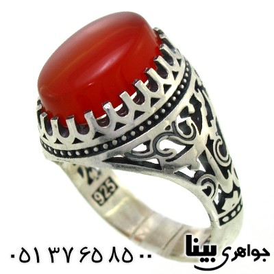 انگشتر عقیق یمنی مردانه یا زینب
