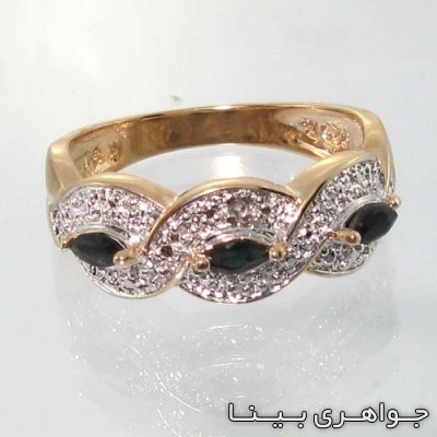 انگشتر یاقوت کبود بافت