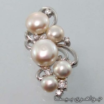 گردنبند مروارید خوشه پنج مروارید