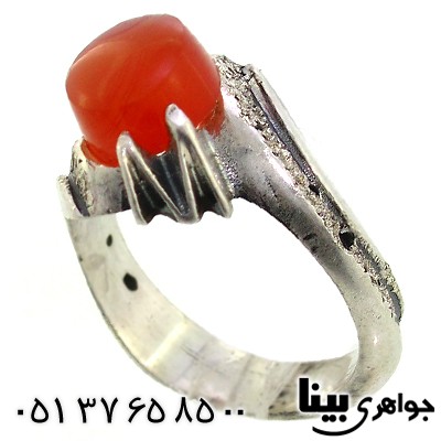 انگشتر عقیق یمنی درشت قدیمی مردانه