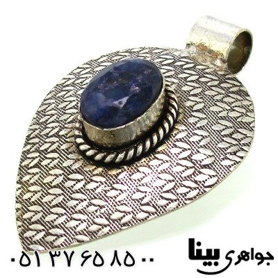 گردنبند یاقوت کبود هندی عتیقه و قدیمی زنانه درشت