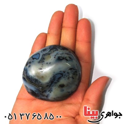 سنگ عقیق شجری راف درشت با تراش فانتزی سنگ درمانی