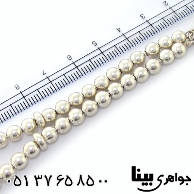 تسبیح نقره 33 دانه ای کروی شکل _کد:8868