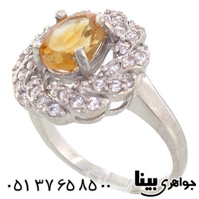 انگشتر سیترین زنانه رادیوم لوکس